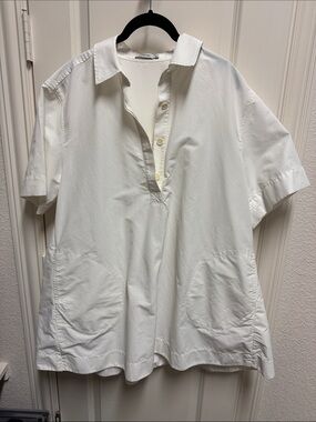 Simkhai white shirt dress